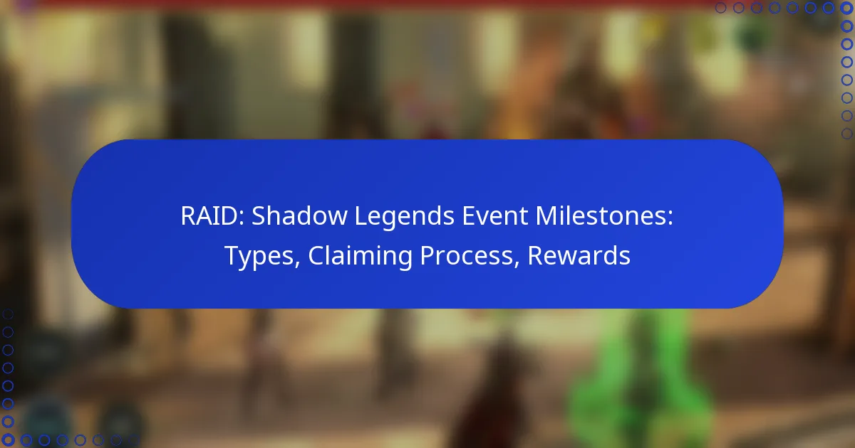 RAID: Shadow Legends Event Milestones: Types, Claiming Process, Rewards